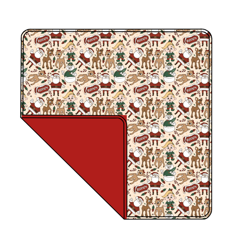 Red Nose Dreamscape Oversized Blanket - Knit - Pre Order - Christmas Special (57.5x80 Inches)