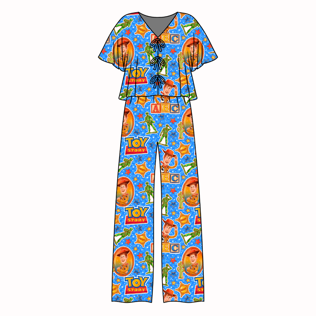 Andy's Toys Lollipop Women's Front Tie Set Bamboo - Pre Order
