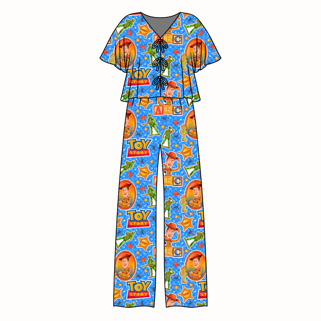 Andy's Toys Lollipop Women's Front Tie Set Bamboo - Pre Order
