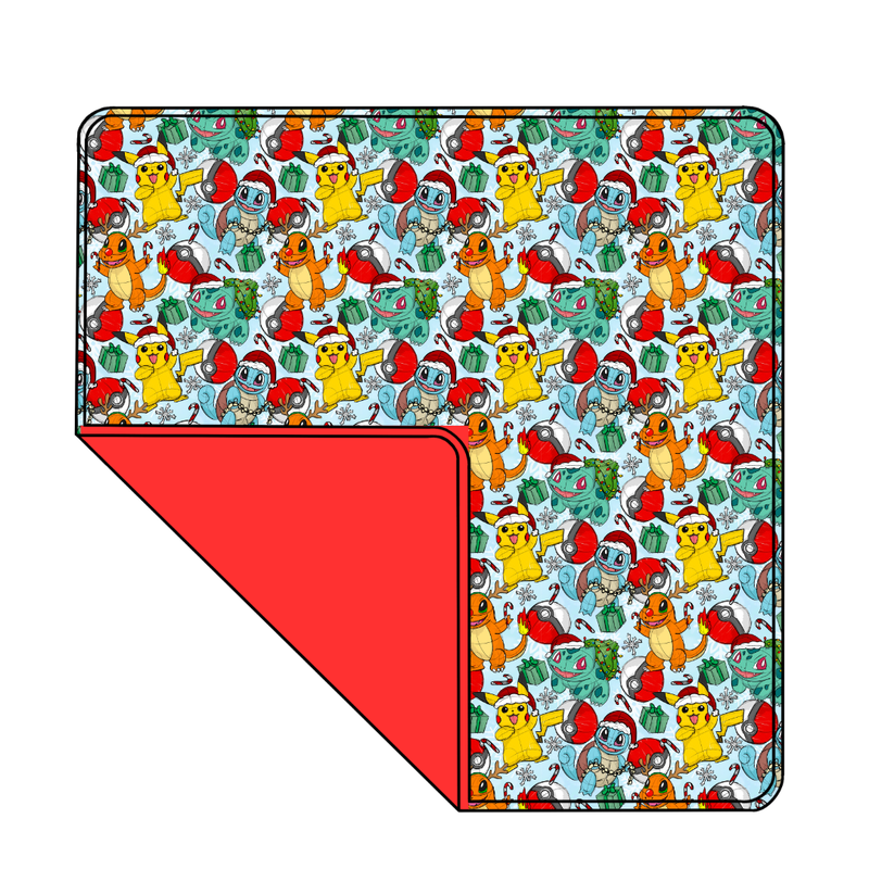 Gotta Catch Christmas Moonbeam Blanket - Bamboo - Pre Order - Christmas Special (50x50 Inches)