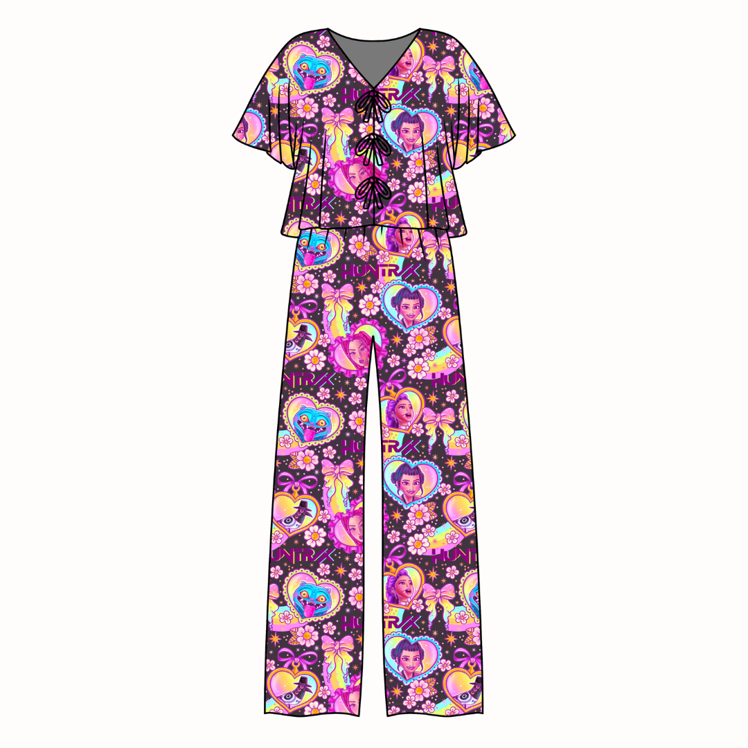 Soda Lollipop Women's Front Tie Set Bamboo - Pre Order