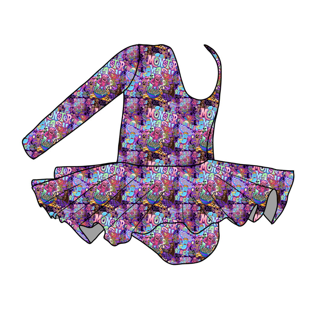 CEREAL KILLR - Grace Long Sleeve Skirted Leotard - PRE ORDER