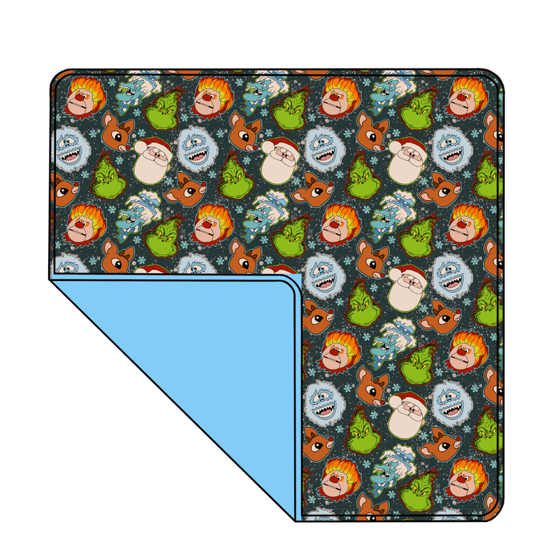 Classic Christmas Mischief Cloud Nine Oversized Blanket - Bamboo - Pre Order - Christmas Special (57.5x80 Inches)