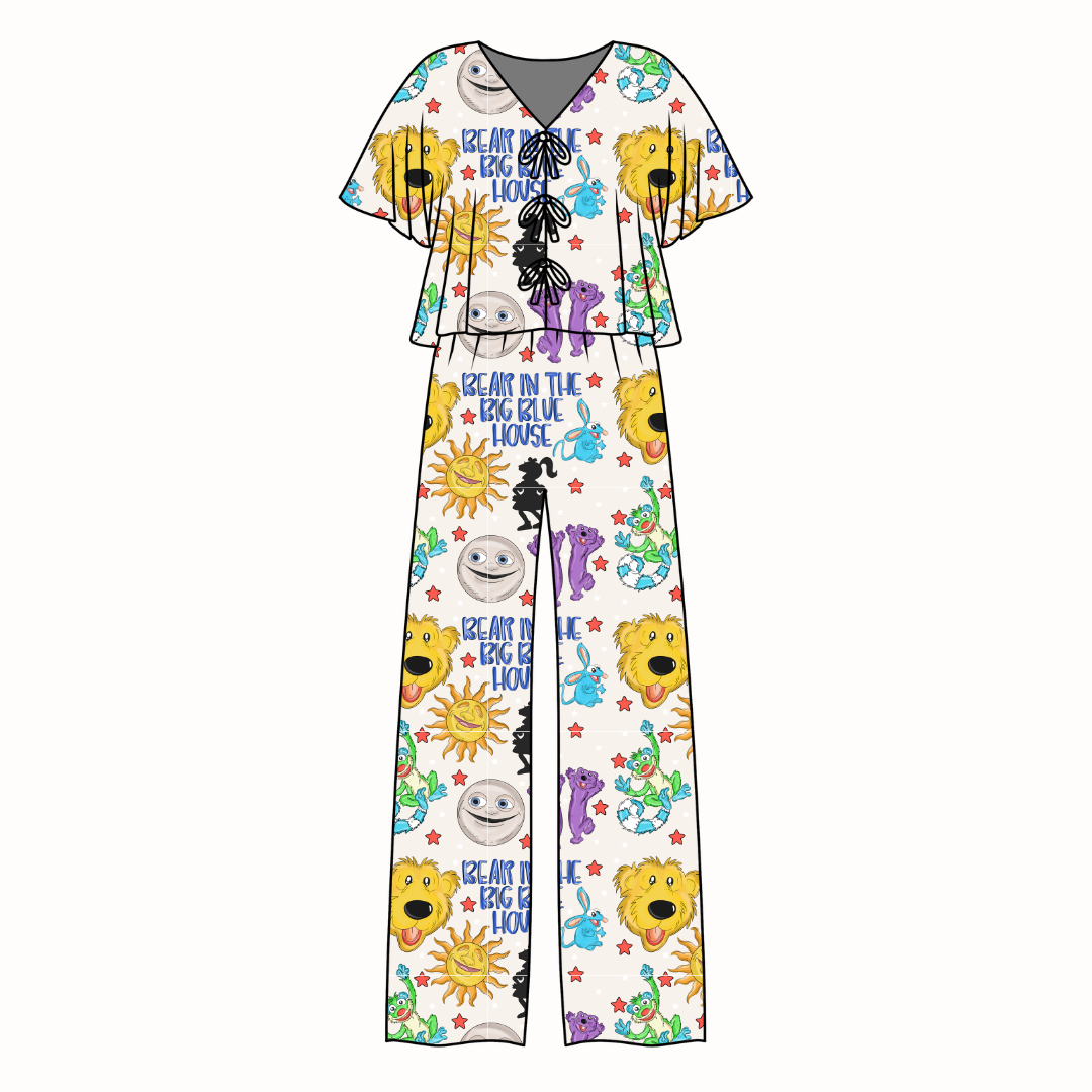 The Big House Lollipop Women's Front Tie Set Bamboo - Pre Order