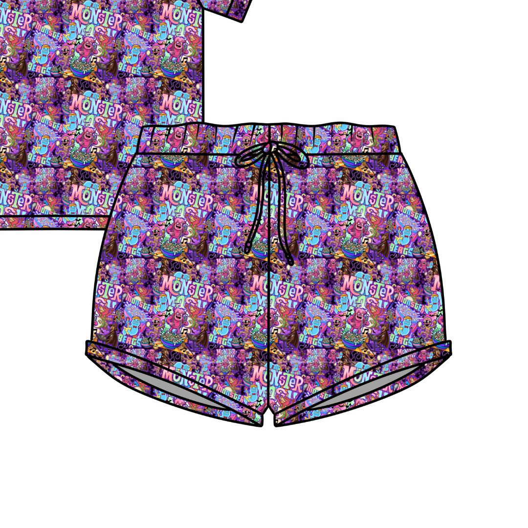 Cereal Killr Jazzy Adult Pajama Bamboo Shorts - Pre Order