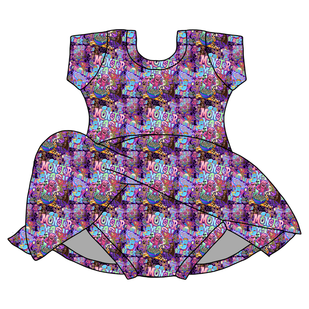 Cereal Killr Charming Short Sleeve Skirted Leotard - PRE ORDER