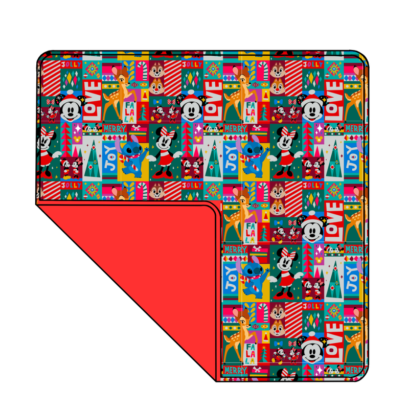 Jolly Patchwork Dreamscape Oversized Blanket - Knit - Pre Order - Christmas Special (57.5x80 Inches)