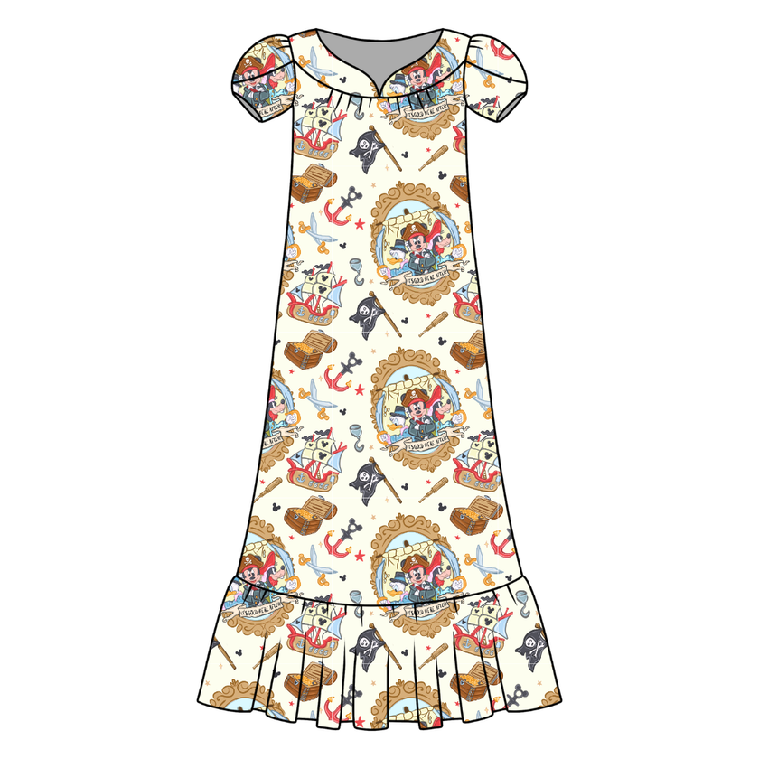 Ahoy, Matey! Blanche Women's Mu'umu'u Bamboo - Pre Order