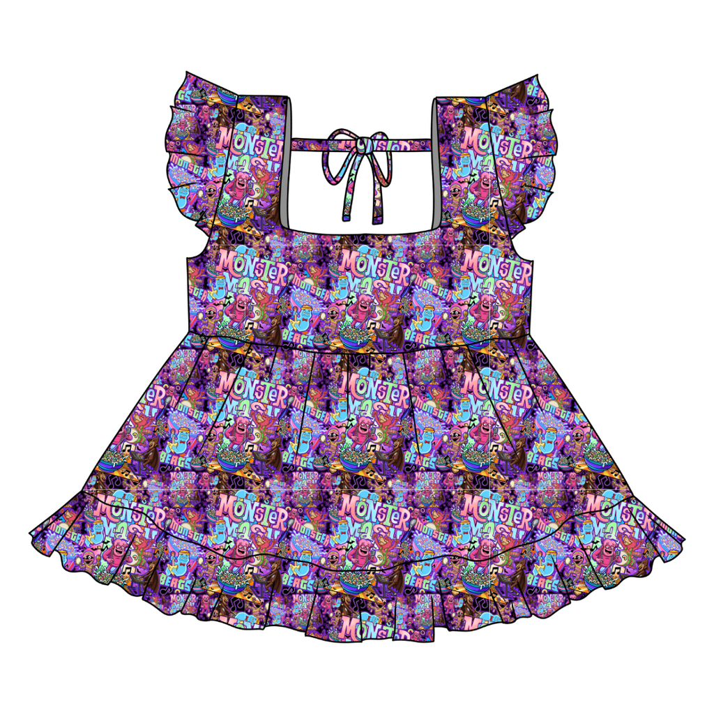 Cereal Killr - Sadie Tie Back Ruffle Top - PRE ORDER