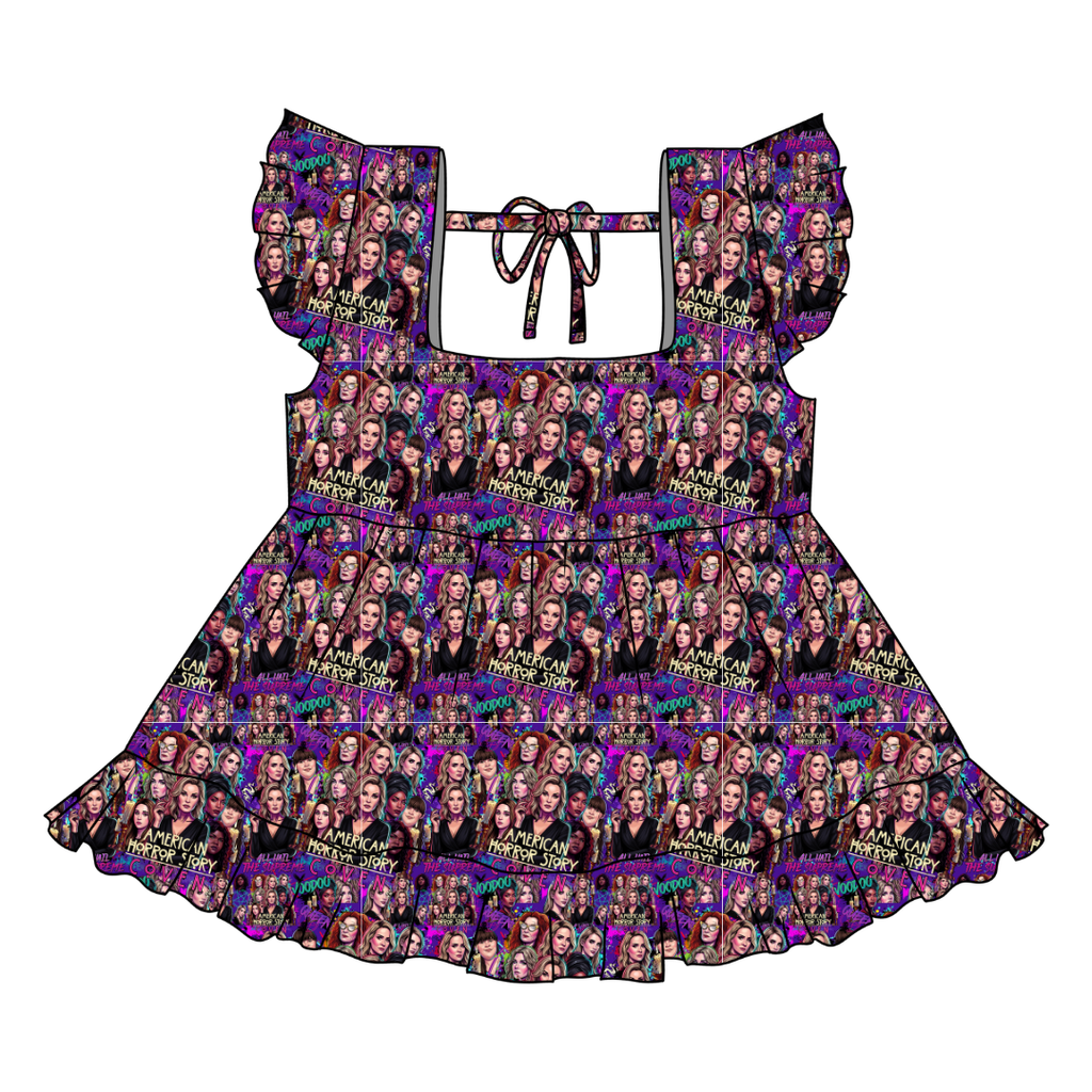 Spellbound Sisters - Sadie Tie Back Ruffle Top - PRE ORDER