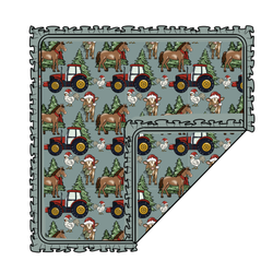 Farmhouse Christmas Cloud Nine Oversized Blanket - Bamboo - Pre Order - Christmas Special (57.5x80 Inches)