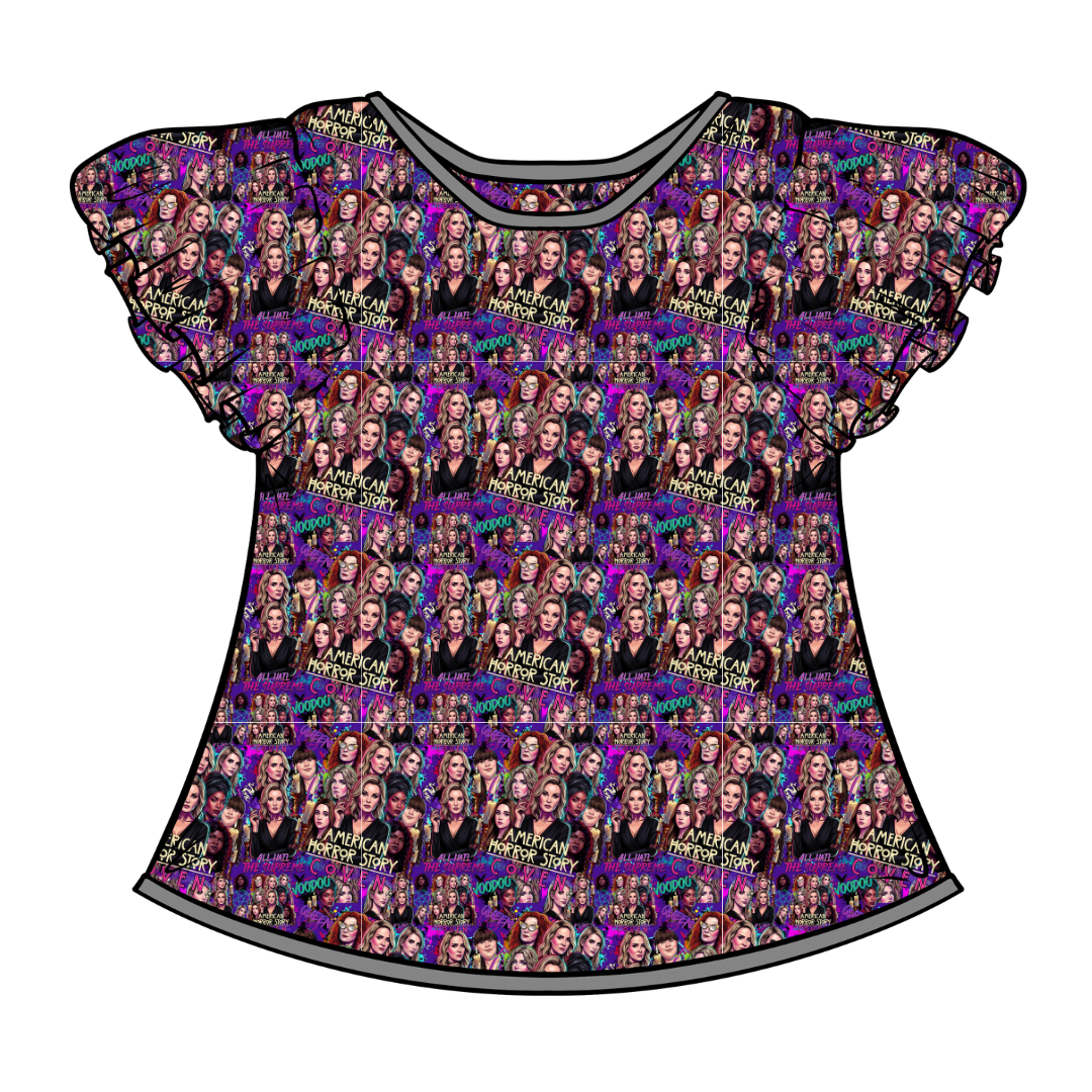 Spellbound Sisters Moon Short Sleeve Flutter Bamboo Shirt - PRE ORDER