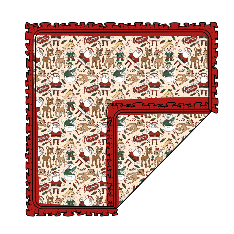 Red Nose Dreamscape Oversized Blanket - Knit - Pre Order - Christmas Special (57.5x80 Inches)