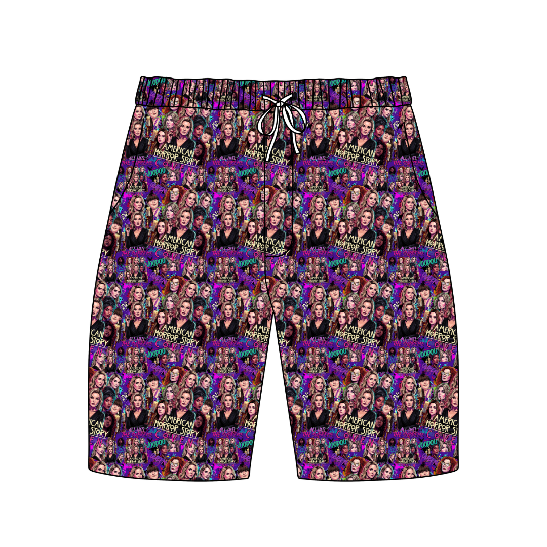 Spellbound Sisters Chill Extended Length Adult Pajama Bamboo Shorts - Pre Order