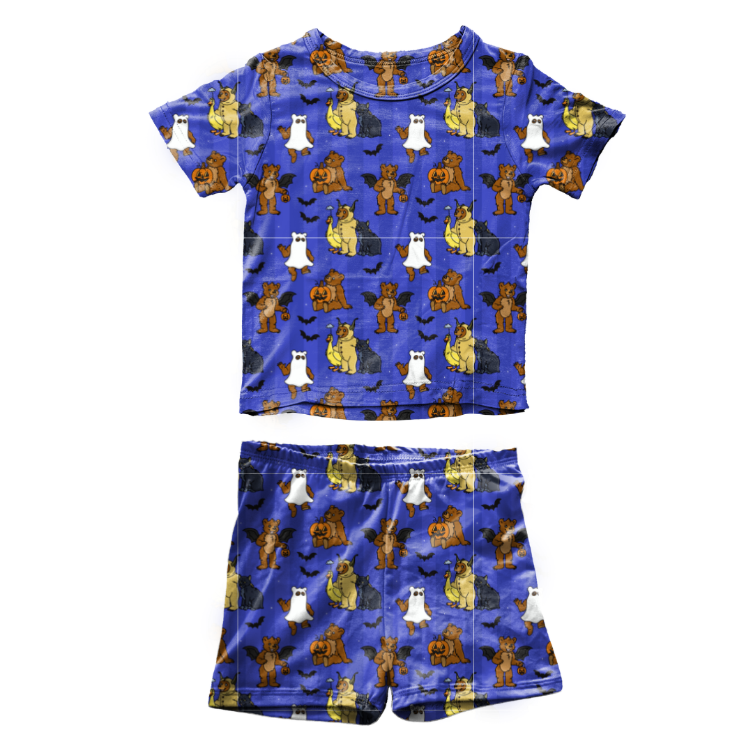 Goblin Night Fawn Short Sleeve Short Set Bamboo - PRE ORDER
