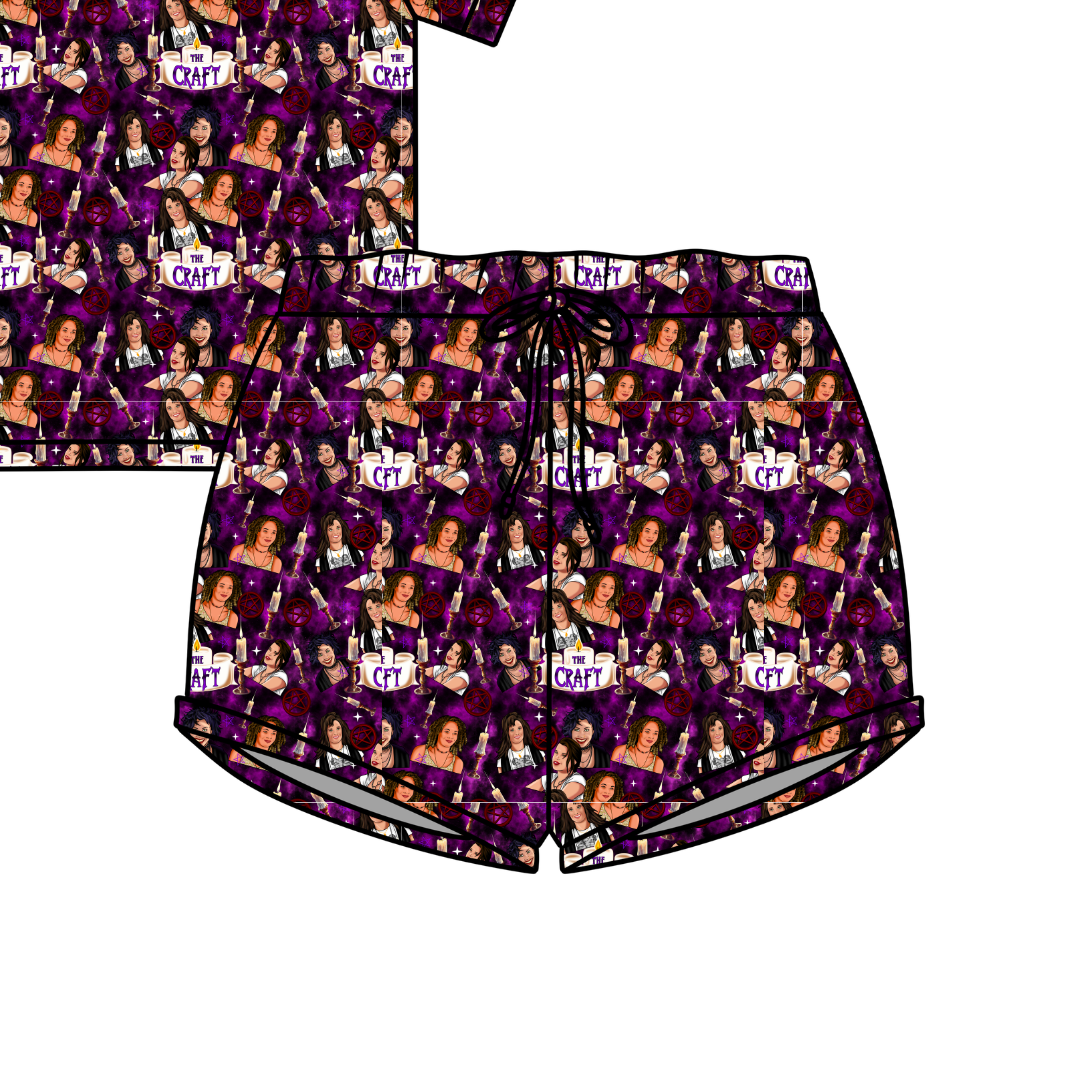 Bewitched Babes Jazzy Adult Pajama Bamboo Shorts - Pre Order