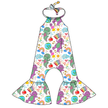 Learning is Magic Stardust Bellbottom Halter Romper Knit - PRE ORDER