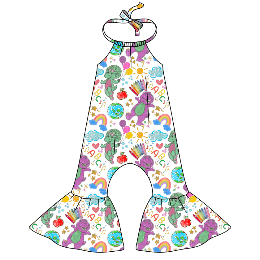 Learning is Magic Stardust Bellbottom Halter Romper Knit - PRE ORDER