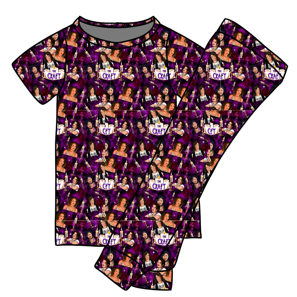 Bewitched Babes Cozy Bamboo Short Sleeve Pants Set - PRE ORDER
