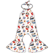 Crusin' Stardust Bellbottom Halter Romper Knit - PRE ORDER