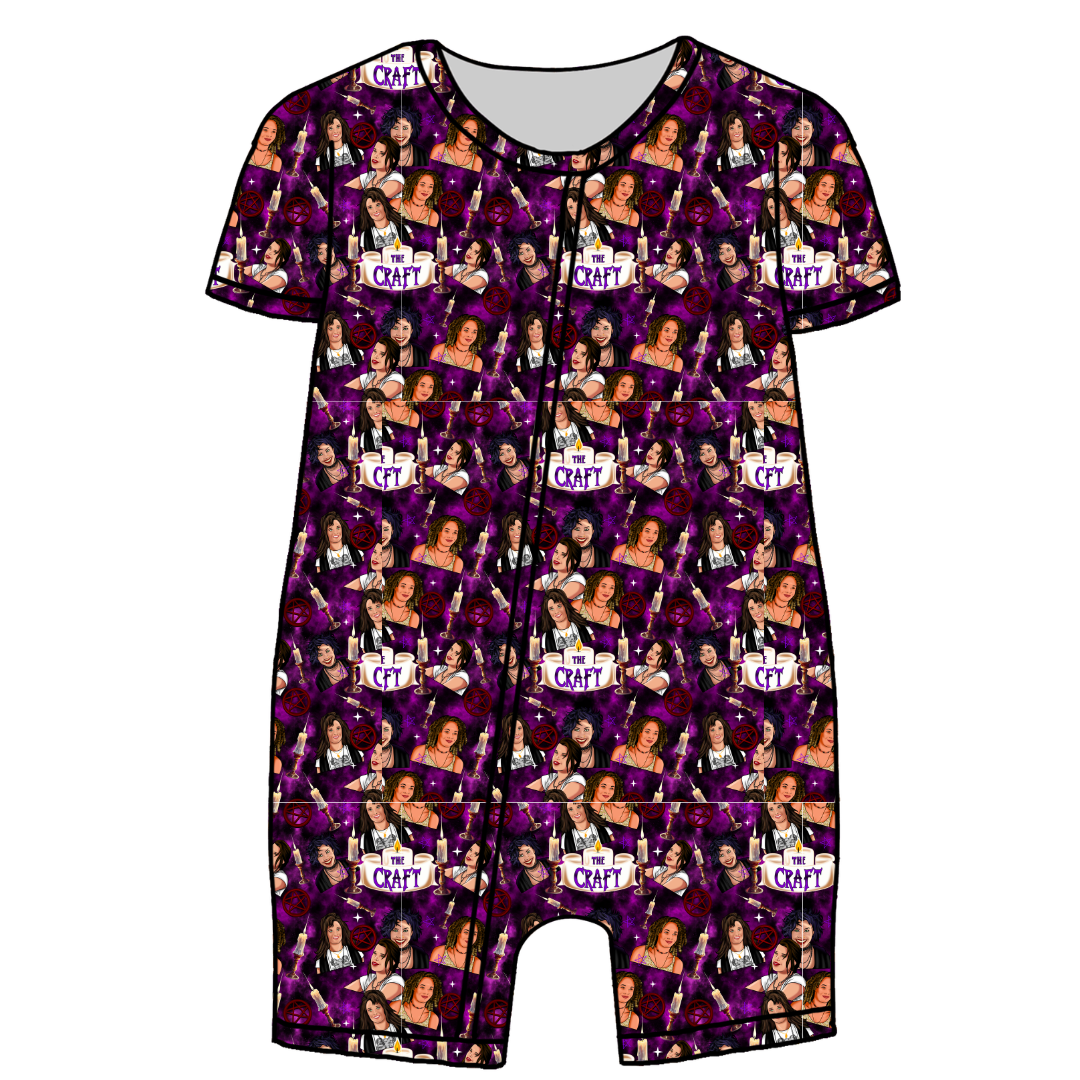 Bewitched Babes Bliss Short Sleeve Zippy Bamboo - PRE ORDER