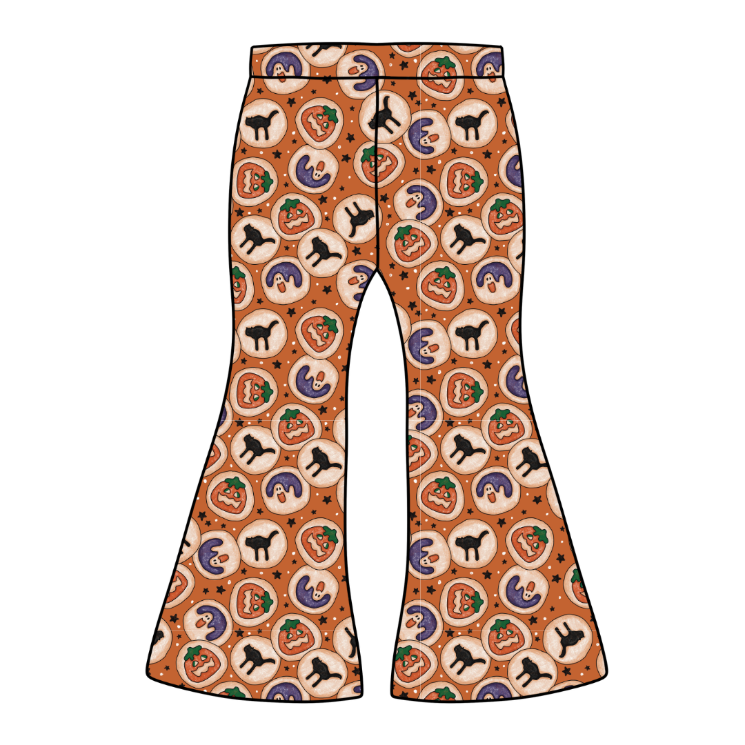 Cookie Party Mod Adult Flare Bamboo Pants - Pre Order