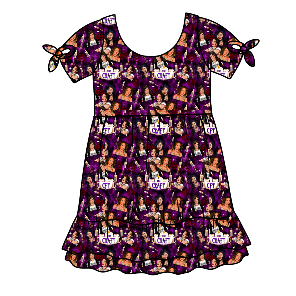 Bewitched Babes - Serenity Short Sleeve Lounge Dress - PRE ORDER