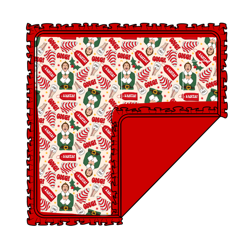 World's Best Elf Enchanted Blanket - Knit - Pre Order - Christmas Special (50x50 Inches)