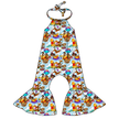 Sweet as Honey Stardust Bellbottom Halter Romper Knit - PRE ORDER