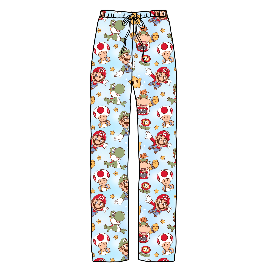 Dino Might Cosmic Adult Bamboo Pants - Pre Order