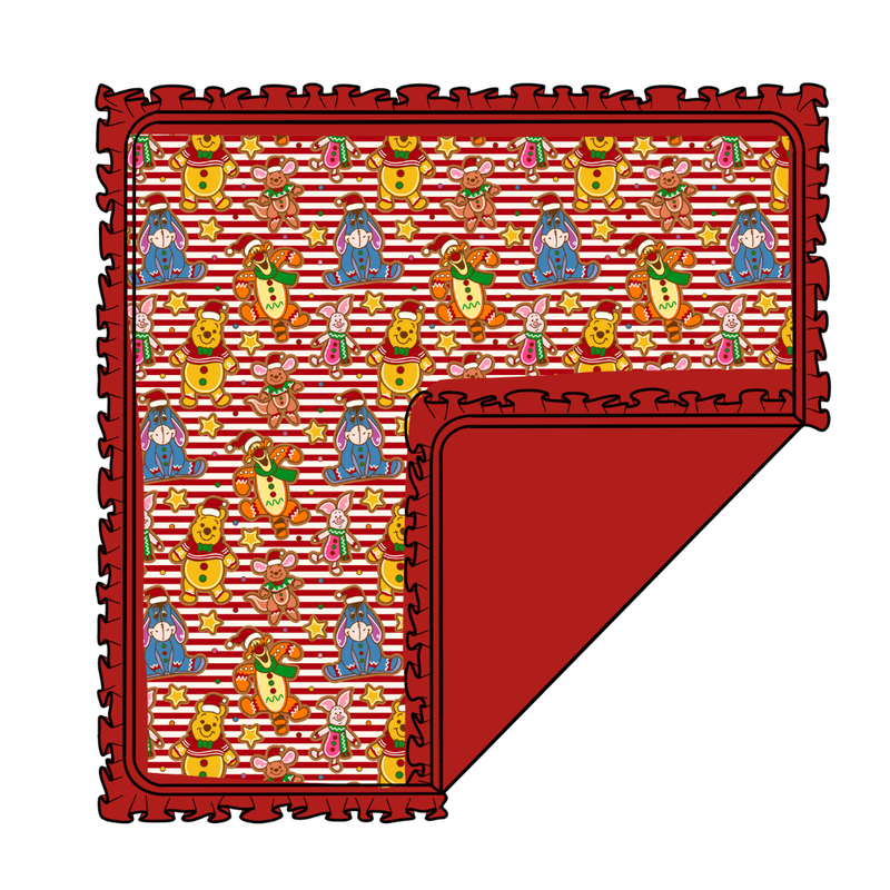 Hunny Acre Cookies Enchanted Blanket - Knit - Pre Order - Christmas Special (50x50 Inches)