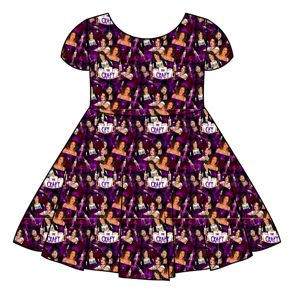 BEWITCHED BABES - Honey Girl's Twirl Dress Bamboo - PRE ORDER