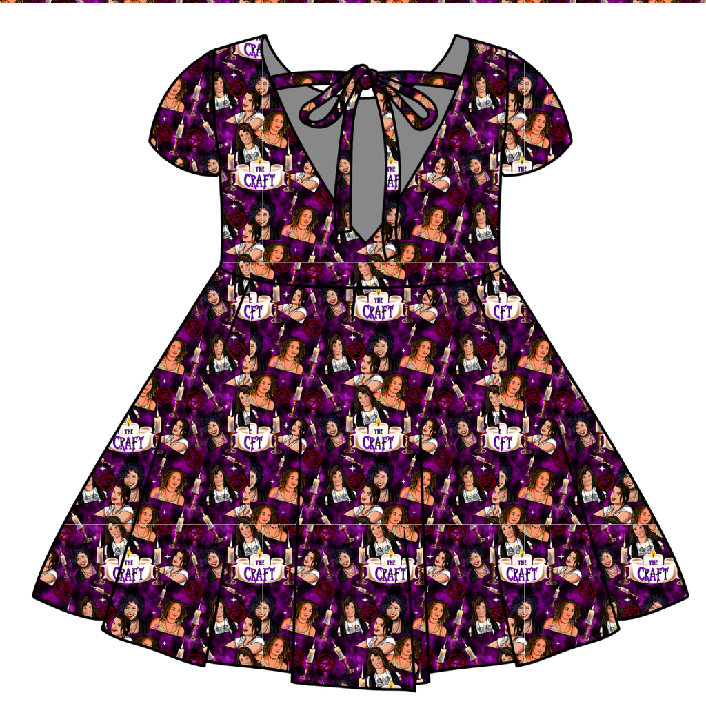 BEWITCHED BABES - Honey Girl's Twirl Dress Bamboo - PRE ORDER