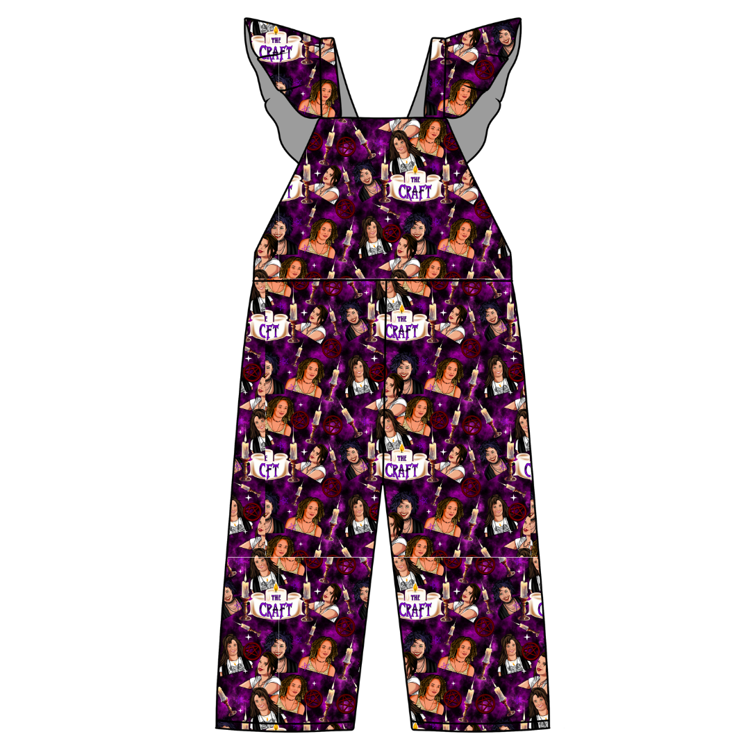 Bewitched Babes - Daisy Girl's Flutter Jumpsuit Knit - PRE ORDER