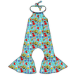 Growing Up Together Stardust Bellbottom Halter Romper Knit - PRE ORDER