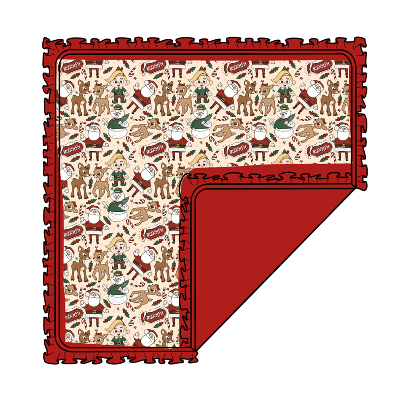 Red Nose Dreamscape Oversized Blanket - Knit - Pre Order - Christmas Special (57.5x80 Inches)