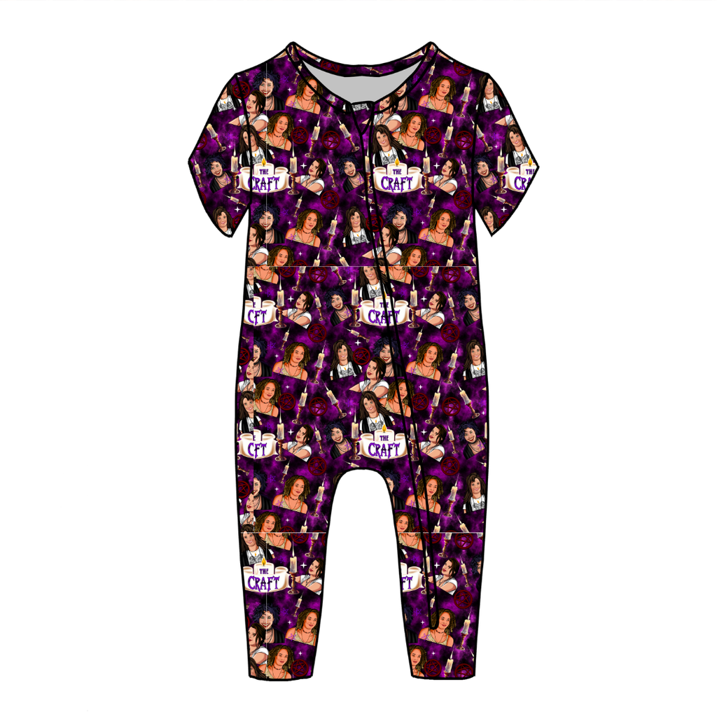 Bewitched Babes Dandelion Short Sleeve Sleeper Bamboo - PRE ORDER