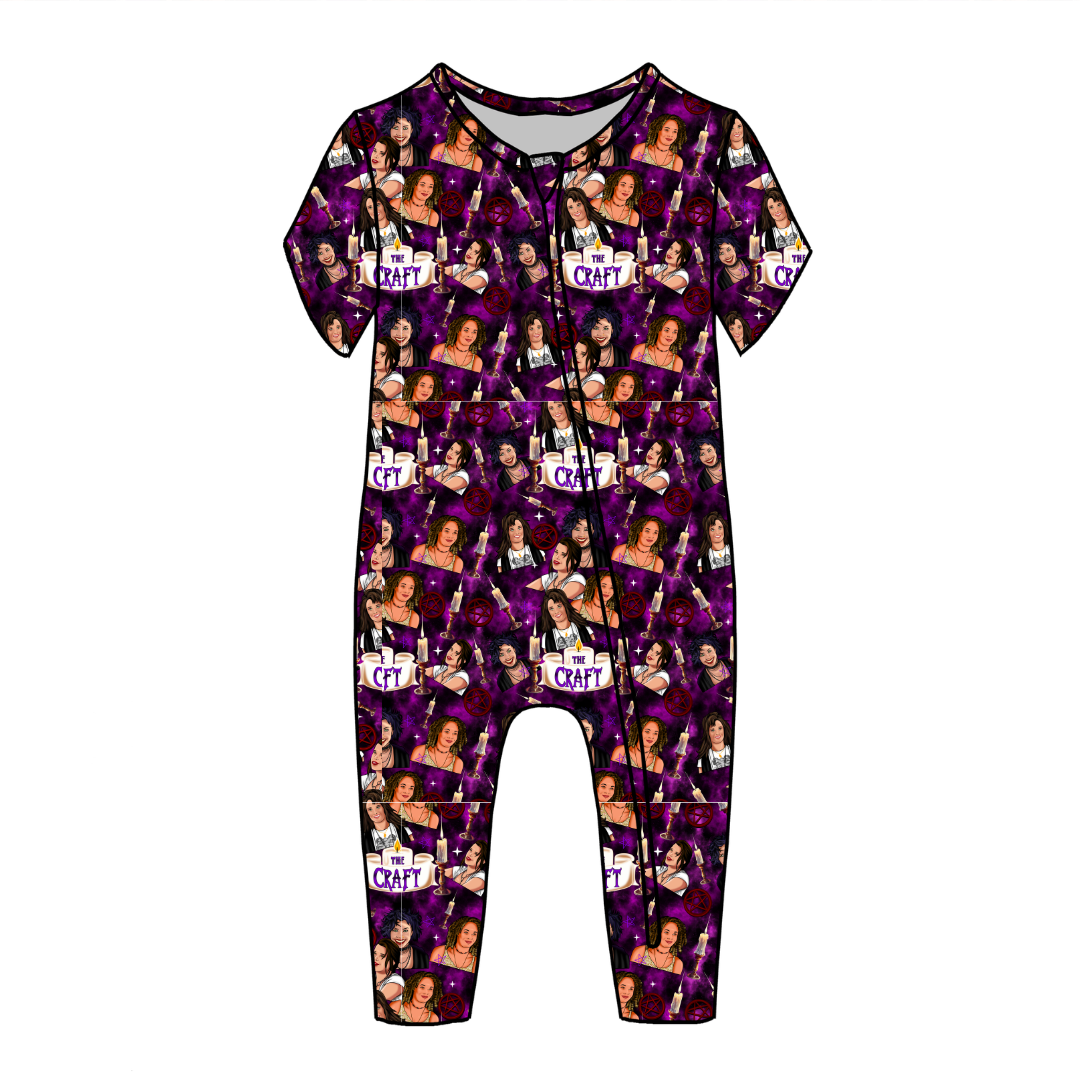 Bewitched Babes Dandelion Short Sleeve Sleeper Bamboo - PRE ORDER