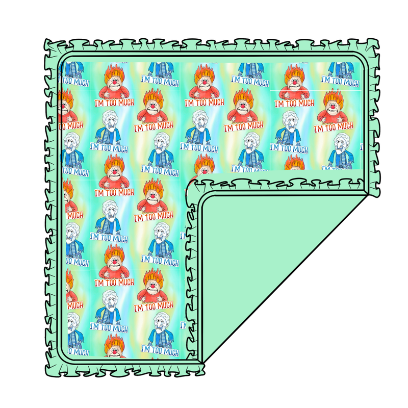 Too Much Christmas Enchanted Blanket - Knit - Pre Order - Christmas Special (50x50 Inches)