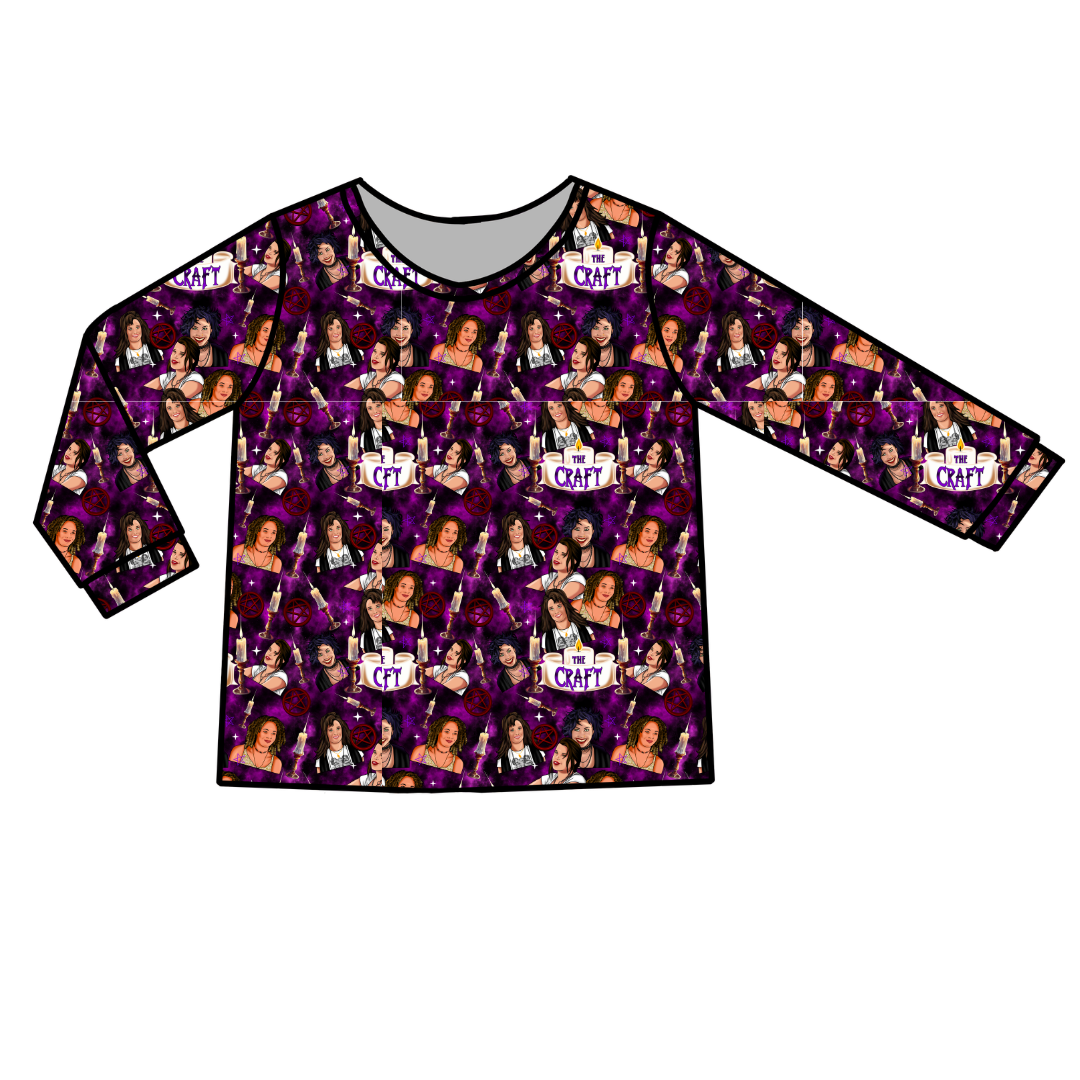 Bewitched Babes - Ruby Long Sleeve Bamboo Shirt - Pre Order