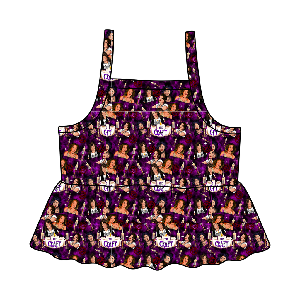Bewitched Babes - Tootsie Peplum Tank Knit - PRE ORDER