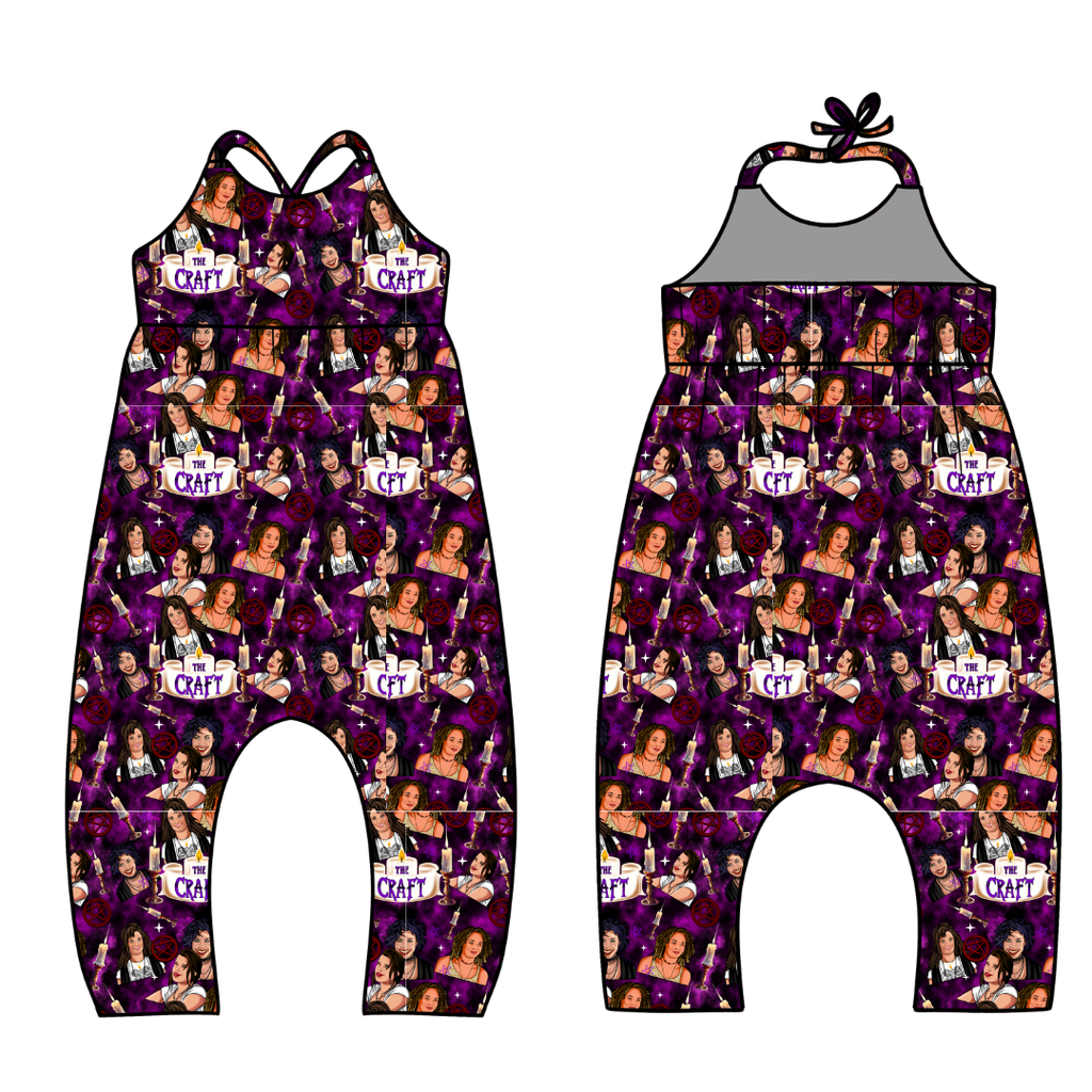 Bewitched Babes - Brielle Halter Jumpsuit Knit - PRE ORDER