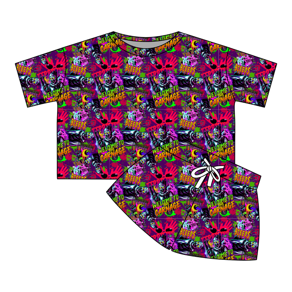 Chaos Carnival - Kickback Oversized Ribbed Lounge Set - PRE ORDER