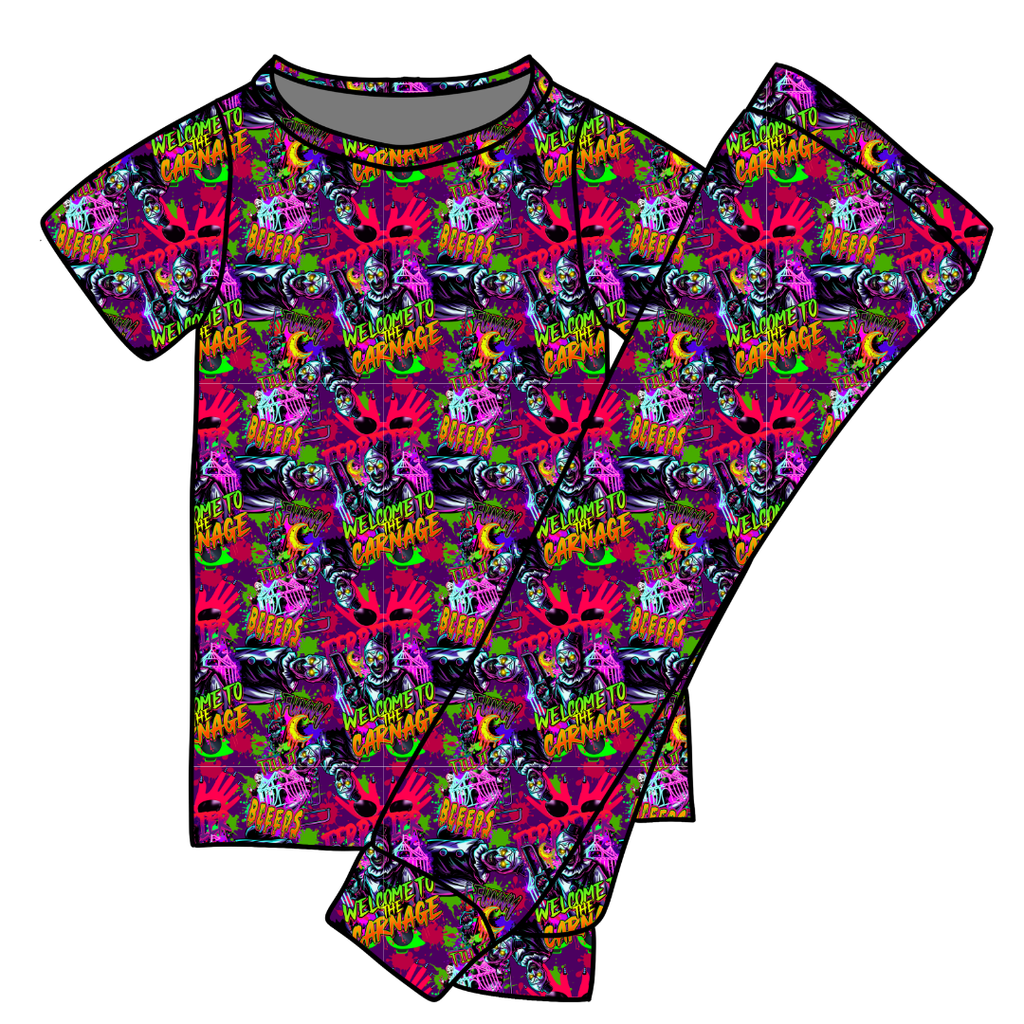 Chaos Carnival Cozy Bamboo Short Sleeve Pants Set - PRE ORDER