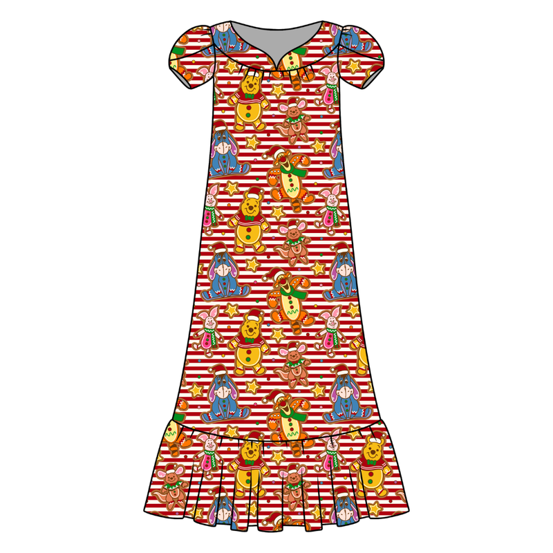Hunny Acre Cookies Blanche Women's Night Dress - Bamboo - Pre Order - Christmas Special
