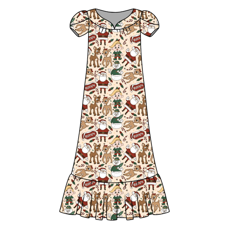 Red Nose Blanche Women's Night Dress - Bamboo - Pre Order - Christmas Special
