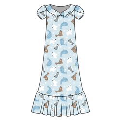 Snowy Sidekicks Blanche Women's Night Dress - Bamboo - Pre Order - Christmas Special