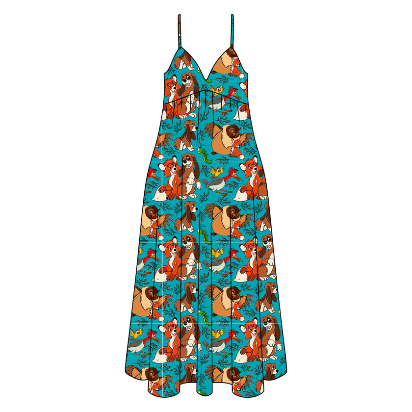 Friends Forever Harper Women's Low Back Dress Bamboo - Pre Order
