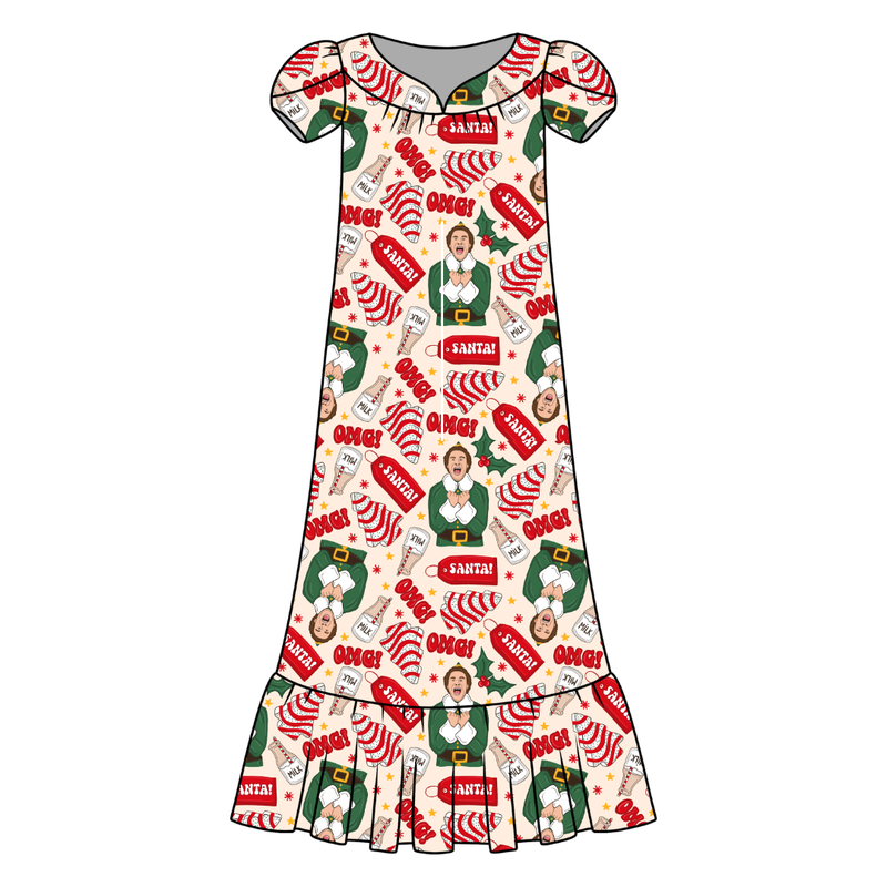 World's Best Elf Blanche Women's Night Dress - Bamboo - Pre Order - Christmas Special