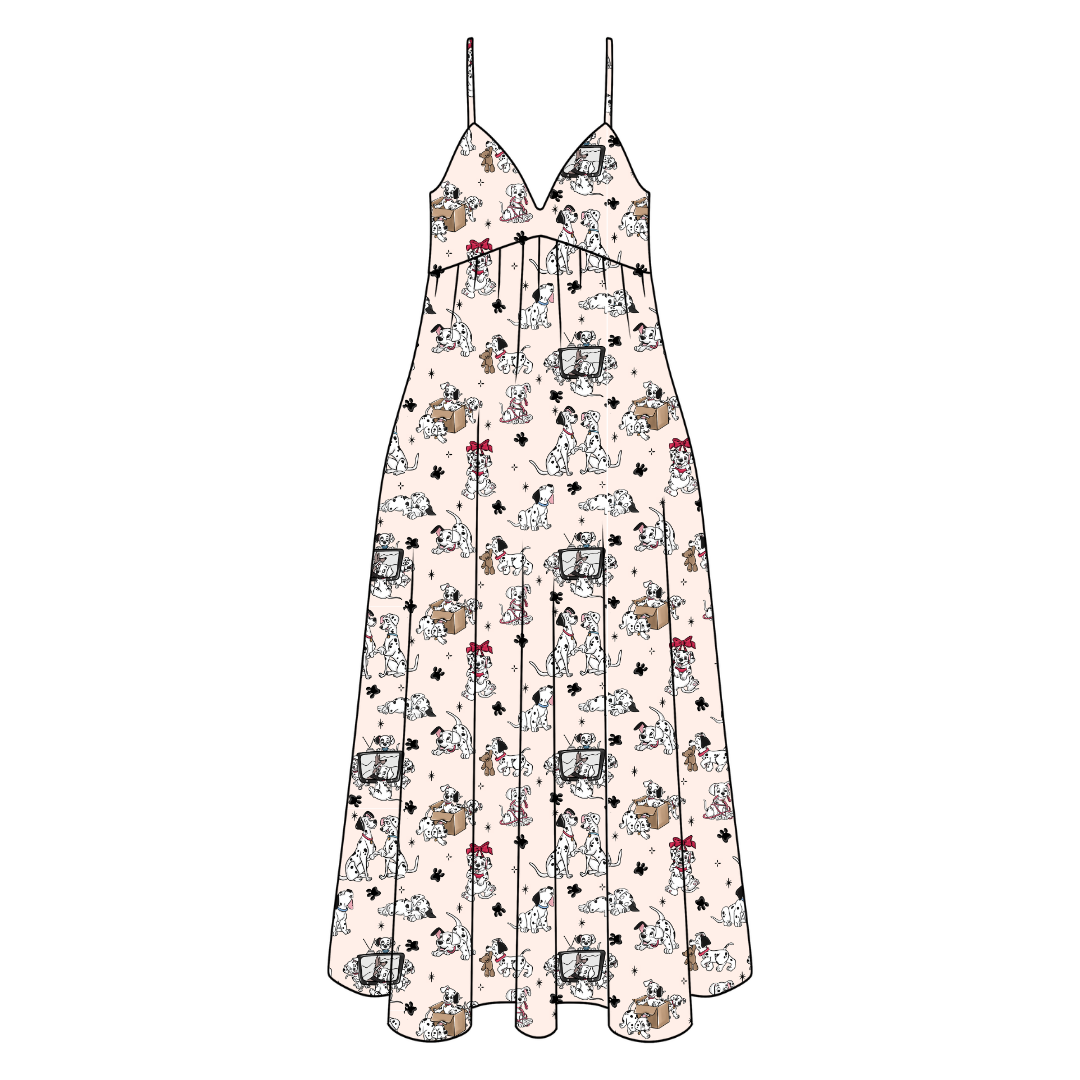 Spots & Daydreams Harper Women's Low Back Dress Bamboo - Pre Order